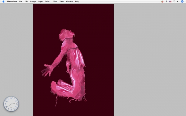 Creation of burned men: Step 18